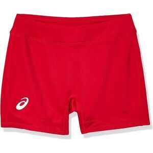 ASICS Girls' Youth 4" Volleyball‎ Short Red Size M NWT